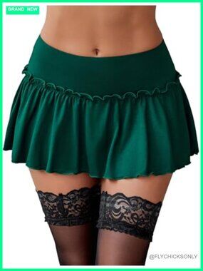 Ruffle Mini Skirt Lingerie Pleated Sexy Short Skirt